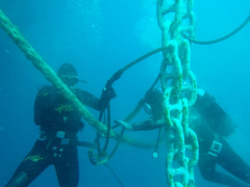 Underwater Anchor Chain search & recovery