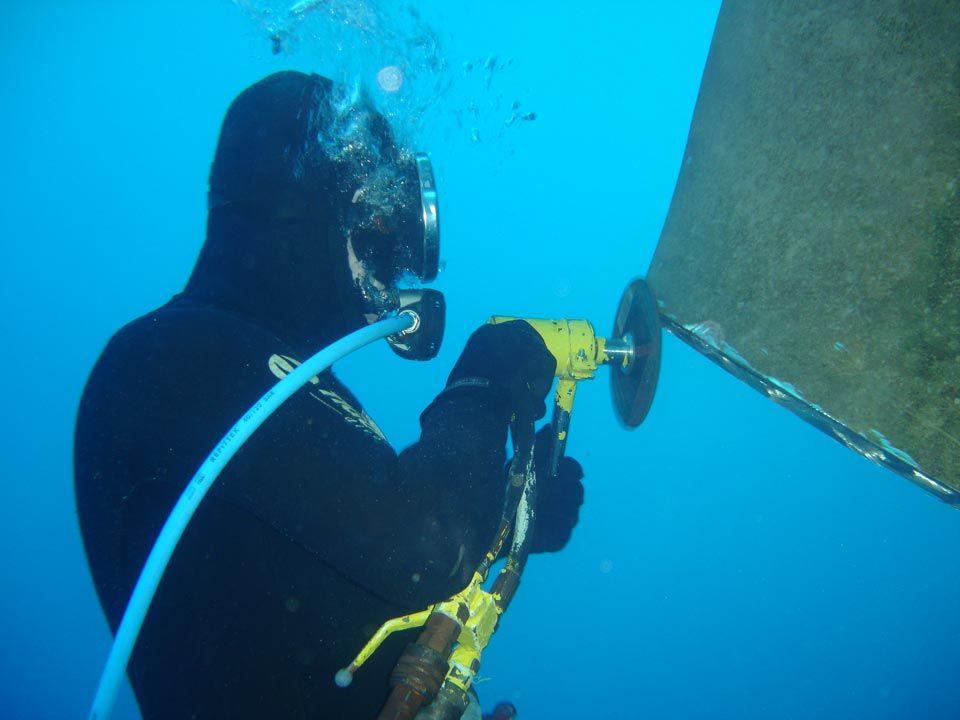 Underwater Propeller Damage Repair